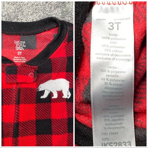 Carters Polar Bear Sleeper/Footie Pajamas - Picture 4 of 4